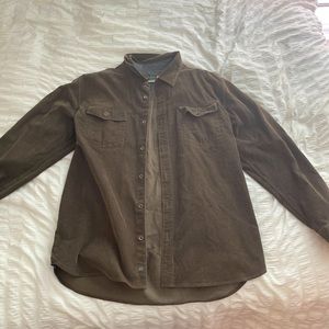 corduroy long sleeve jacket
